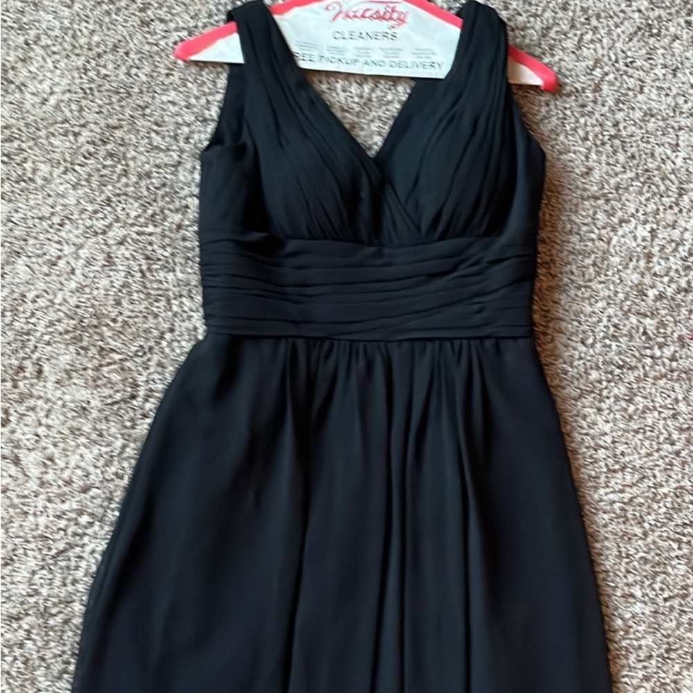 Bridesmaid or prom black strapless formal dress size 6